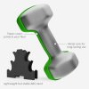 SPORTNOW Hex Dumbbells Set with Dumbbell Rack, Hand Weights for Home Gym Strength Training, 2 x 1kg, 2 x 2kg, 2 x 3kg