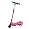 HOMCOM Electric Scooter for Kids, 120W Foldable E Scooter for Age 7-14 with Adjustable Height, Rear Brakes, Up to 12 KM/H, Maximum Range 10 KM, Pink