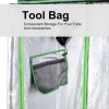 Outsunny Grow Tent Reflective Mylar Hydroponic with Adjustable Vents and Floor Tray for Indoor Plant Growing, 120 x 60 x 150 cm (47