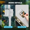 PawHut Fish Tank, 26L Glass Aquarium with Filter System, LED Lights, Water Pump, Betta Fish Tank for Goldfish, Shrimps, White