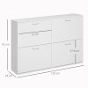 HOMCOM Wooden Modern Design 4 Drawer Shoes Cabinet Pull Down Shelf Storage Organiser