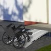 HOMCOM Folding Aluminum Wheelchair Ramp Portable Assist Suitcase Access Aid Disabled 6ft