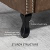 HOMCOM Wingback Armchair, PU Leather Fireside Chair, Button Tufted Accent Chair  for Living Room, Bedroom, Home Office