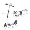 HOMCOM Kids Scooter, 2 Wheel Foldable Stunt Scooter with Adjustable Handles for 6 Years+, White
