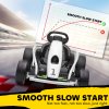 HOMCOM 24V Electric Go Kart for Kids, Drifting Ride-On Racing Go Kart with Slow Start, Music, Horn Honking and Safety Belt, for 8-12 Years Old, White