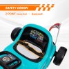 AIYAPLAY Electric Go Kart, 6V Battery Powered Kids Go Kart with Music, Light, Horn, Kids, Ride on Car for 3-5 Years, Blue