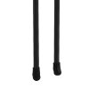 Outsunny Decoration Garden Fence, 24in x 12ft Outdoor Picket Fence Panels, 6PCs Rustproof Metal Wire Landscape Flower Bed Border Edging Animal Barrier, Black