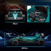 AIYAPLAY Aston Martin Licensed 12V Electric Go Kart, Kids Racing Kart with Bluetooth, 4 Suspension Wheels, Remote Control, Music Lights Horn, for 3-6 Years, Green