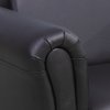 HOMCOM Children's Armchairs Toddler Chair Sofa Single Seater Childrens Armrest w/ Footstool - Black