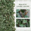 Outsunny 4 Pieces Expanding Trellis Fence, 2m x 1m Decorative Trellis with Artificial Leaves Garden Telescopic Hedge Privacy Screen Greenery Walls for Garden Balcony Home Decor