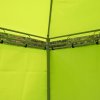 Outsunny 3 x 3(m) Garden Gazebo, Outdoor Gazebo Canopy Shelter with Curtains and Steel Frame for Lawn, Yard and Deck, Green