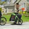 PawHut Dog Bike Trailer Dog Stroller 2 in 1 Foldable with Aluminium Frame, Quick-Release Wheels, Safety Leash, Anti-Slip Mat, Hitch Coupler, Reflectors, Flag, for Medium Dogs - Green