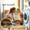 PawHut Dog Sofa Bed Pet Bed Dog Mattress with Removable Washable Cover, Anti-Slip Bottom, for Medium Sized Dogs, 90L x 69W x 21Hcm - Brown