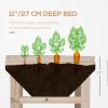 Outsunny Raised Garden Bed, Wooden Elevated Planter Box for Backyard, Patio to Grow Vegetables, Herbs, and Flowers, 108.5cmx60cmx80cm