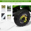 HOMCOM 6V Kids Electric Ride on Car All Terrain Vehicle Toy Quad Bike w/ Forward Reverse Functions Toddlers for 18-36 Months Old Green