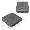 Outsunny Square Cantilever Patio Parasol Base, 113 kg Water or 150 kg Sand Filled Stand with Wheels Heavy-Duty, Coffee