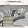 Outsunny 4 Piece Rattan Garden Furniture Set with Adjustable Backrest, Wicker Outdoor Furniture Sofa Set with Loveseat, Reclining Armchairs, Thickened Cushions and Glass Top Table, Light Grey