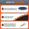 SPORTNOW Trampoline Replacement Mat with Eight Rows of Stitching, Spring Pull Tool, 72 V-Hooks, for 12ft Trampoline, Using 14cm Springs, Trampoline Jumping Mat, Orange