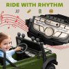 AIYAPLAY Land Rover Licensed Electric Car for Kids, 12V Battery-Powered Kids Ride On Car with Remote Control, Music, Horn, Suspension Wheels, LED Lights, Off-Road Toy for 3-5 Years Old, Green