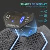 SPORTNOW Music Boxing Machine, Smart Bluetooth Boxing Machine Wall Mounted with 9 Speeds & Modes, LED Lights, Punching Pad for Adults, Black