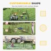 PawHut Dog Pen 12 Panels Puppy Pen Heavy Duty Pet Playpen for Indoor Outdoor for Dogs, Rabbits, Ducks 60cm High