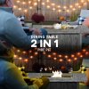Outsunny Propane Gas Fire Pit Table for Garden, 50000 BTU Smokeless Firepit Outdoor Patio Heater with Waterproof Cover, Glass Screen, Glass Beads and Lid, Wood Effect, 109 x 56 x 63cm, Grey