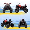 HOMCOM 12V Quad Bike, Battery Powered Ride on ATV with LED Lights, Music, Backrest, Forward, Backward, Electric Vehicle Toy Car for Kids, Red