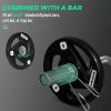 SPORTNOW 2 x 5kg Weight Plates, Tri-Grip Rubber Coated Barbell Weights Set w/ 2