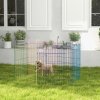PawHut Dog Playpen, Puppy Pen, Metal Rabbit Run, Pet Crate Fence w/ Door, for Indoors and Outdoors, 60H x 120cm