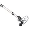 HOMCOM Aluminium Folding Hand Truck Trolley, Heavy Duty Foldable Sack Cart with Adjustable Telescoping Handle, 70KG Load Capacity