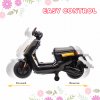 AIYAPLAY 6V Kids Electric Motorbike, Ride on Motorbike with Headlight, Music, Forward Reverse, Training Wheels, for Ages 18-36 Months, Black