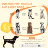 PawHut Dog Crate Furniture, Side End Table, Indoor Dog Kennel with Soft Washable Cushion, Wire Mesh, Large Top, for Medium and Large Dogs, 90 x 58 x 65, Oak Tone