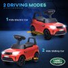 AIYAPLAY Land Rover Licensed 6V Kids Electric Ride On Car, 2-in-1 Sliding Car, Battery Powered Car with Headlights, Music, Horn, for 18-60 Months, Red