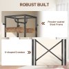 HOMCOM Coat Rack, Freestanding Coat Stand with 3 Shelves and 8 Hooks, Clothes Stand for Entryway, Hallway, Bedroom, 170 x 38.5 x 30 cm