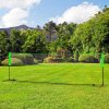 SPORTNOW 5M Portable Badminton Set, Height Adjustable Tennis Volleyball Net with 3 Shuttlecocks, 4 Rackets and with Carry Bag, Multi-Sports Badminton Net for Indoor Outdoor, Garden, Beach Games