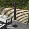 Outsunny Parasol Cover, Cantilever Umbrella Cover for 2-3.5 m Parasols, 420D Oxford Fabric Banana Umbrella Protector with Zipper for Outdoor Garden, Patio, Black
