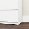 HOMCOM Chest of Drawers, 5 Drawers Storage Cabinet Floor Tower Cupboard for Bedroom Living Room, White