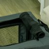 PawHut 48.5cm Pet Carrier for Miniature Dogs, Portable Cat Carrier Soft Side Pet Travel Crate with Removable Mat, Carry Bag, Breathable Mesh Window Door - Grey