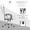 HOMCOM Mesh Office Chair, High Back Computer Desk Chair, Swivel Chair with Height Adjustable, for Home, Light Grey