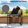 Outsunny 2 in 1 Garden Kneeler Seat, Kneeling Pad Support Bench, Foldable Knee Protector, Grey