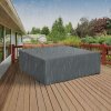 Outsunny 600D Oxford Outdoor Garden Furniture Sofa Set Cover, Waterproof Anti-UV Rattan Sun Lounger Protection Protector Cover, 205L x 192W x 61Hcm, Grey
