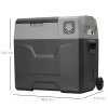 HOMCOM Car Refrigerator, Portable 12/24V Compressor Fridge Freezer, Electric Cooler Box Down to -20°C for Camping, (50 L)