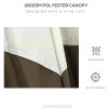 Outsunny 2.7m Garden Parasol Umbrella with 8 Metal Ribs, Tilt and Crank, Outdoor Sunshades for Garden, Patio, Beach, Yard, Coffee
