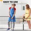 PawHut Dog Pen, 2 Panel Puppy Pen, Portable, Detachable, For Small Dogs, 60cm Tall, Black