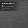 Outsunny Parasol Cover, Patio Cantilever Cover, Banana Umbrella Protector with Rod, Zipper for 2-4 m Parasol for Outdoor Garden, Patio, Dark Grey