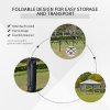 Outsunny 3.6 x 3.6 m Pop up Gazebo with Netting and Wheeled Carry Bag, UPF50+ Height Adjustable Party Tent Instant Canopy Sun Shade Shelter, Light Grey