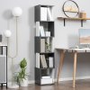 HOMCOM Modern 5-Tier Bookshelf, Freestanding Bookcase Storage Shelving for Living Room Home Office Study