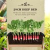 Outsunny Wooden Raised Garden Bed with Bed Liner, Elevated Planter Box with Legs, for Vegetables Flowers Herbs, Outdoor and Indoor Use