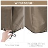 Outsunny 600D Oxford Outdoor Garden Furniture Sofa Set Cover, Waterproof Anti-UV Rattan Sun Lounger Protection Protector Cover, 275L x 205W x 90Hcm, Beige