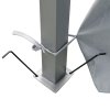 Outsunny 4m x 3(m)Garden Gazebo, Double Roof Outdoor Gazebo Canopy Shelter with Curtains, Solid Steel Frame for Patio, Garden, Grey